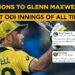Twitter reactions to unbelievable Glenn Maxwell 201* against Afghanistan
