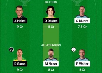 BBL 2023/24 Match 16 HEA vs THU Dream11 Prediction Fantasy Cricket Tips Possible 11 Pitch Report