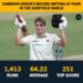 What is Cameron Green’s record when batting at number 4 in the Sheffield Shield?