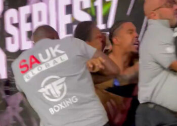 Misfits 17 mayhem! Anthony Taylor goes nuts after Gabriel Silva slaps him at presser | video