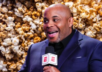 Busted! Daniel Cormier reacts to popcorn ‘nightmare’ after getting caught ‘stuffing his mouth’ on UFC live stream