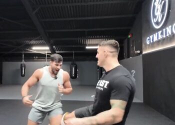 Midnight Mania! Aspinall Chops Fury’s Leg In Viral ‘Dead Leg Challenge’