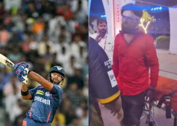 Watch: Nicholas Pooran's six leaves fan bloodied after devastating blow, returns from hospital to celebrate LSG's victory