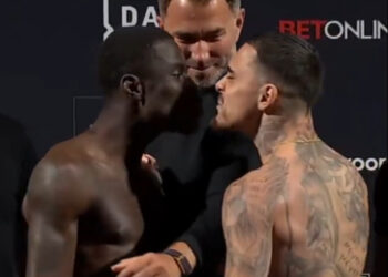 Hitchins vs Kambosos Jr. weigh ins results: Boxer no-shows scale, promoters scramble to save DAZN lineup (Video)