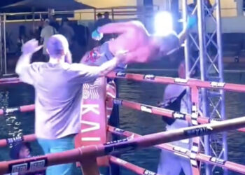 Live wire! Former ONE FC fighter’s victory celebration ends with ringside electrocution, ‘unusual’ swim in nearby pool | Video