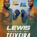UFC Nashville poster gets predatory colors for ‘Lewis vs. Teixeira’ on July 12